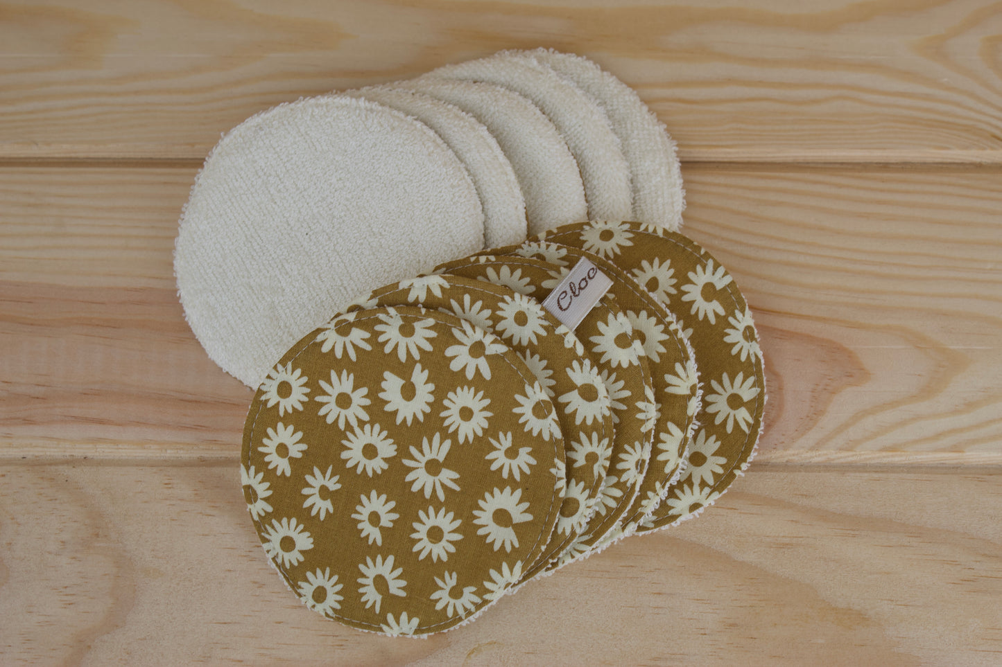 Lingettes démaquillantes lavables rondes par 10
