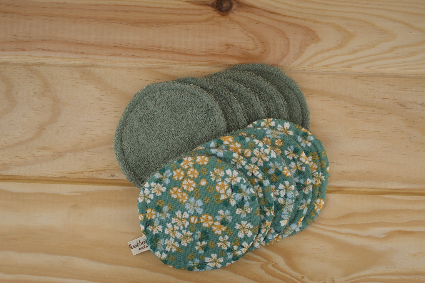 Lingettes démaquillantes lavables rondes par 10