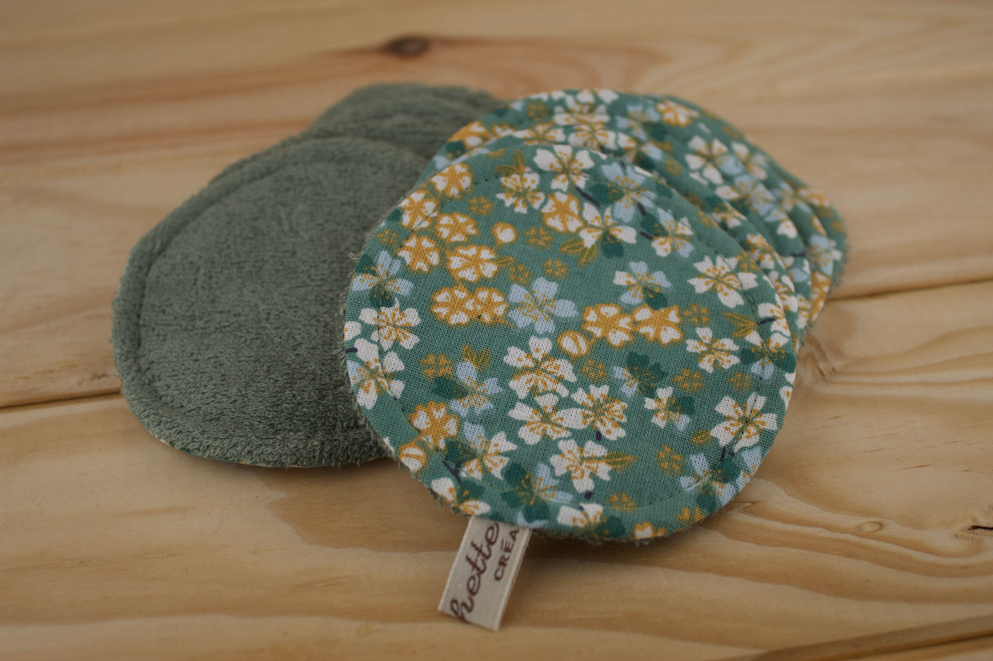 Lingettes démaquillantes lavables rondes par 10