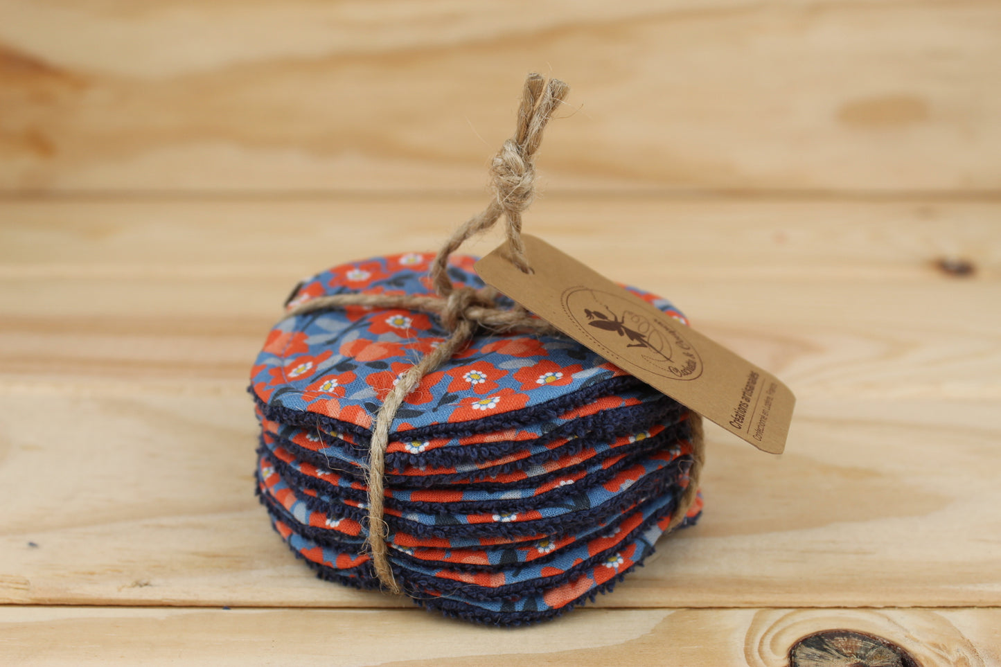 Lingettes démaquillantes lavables rondes par 10
