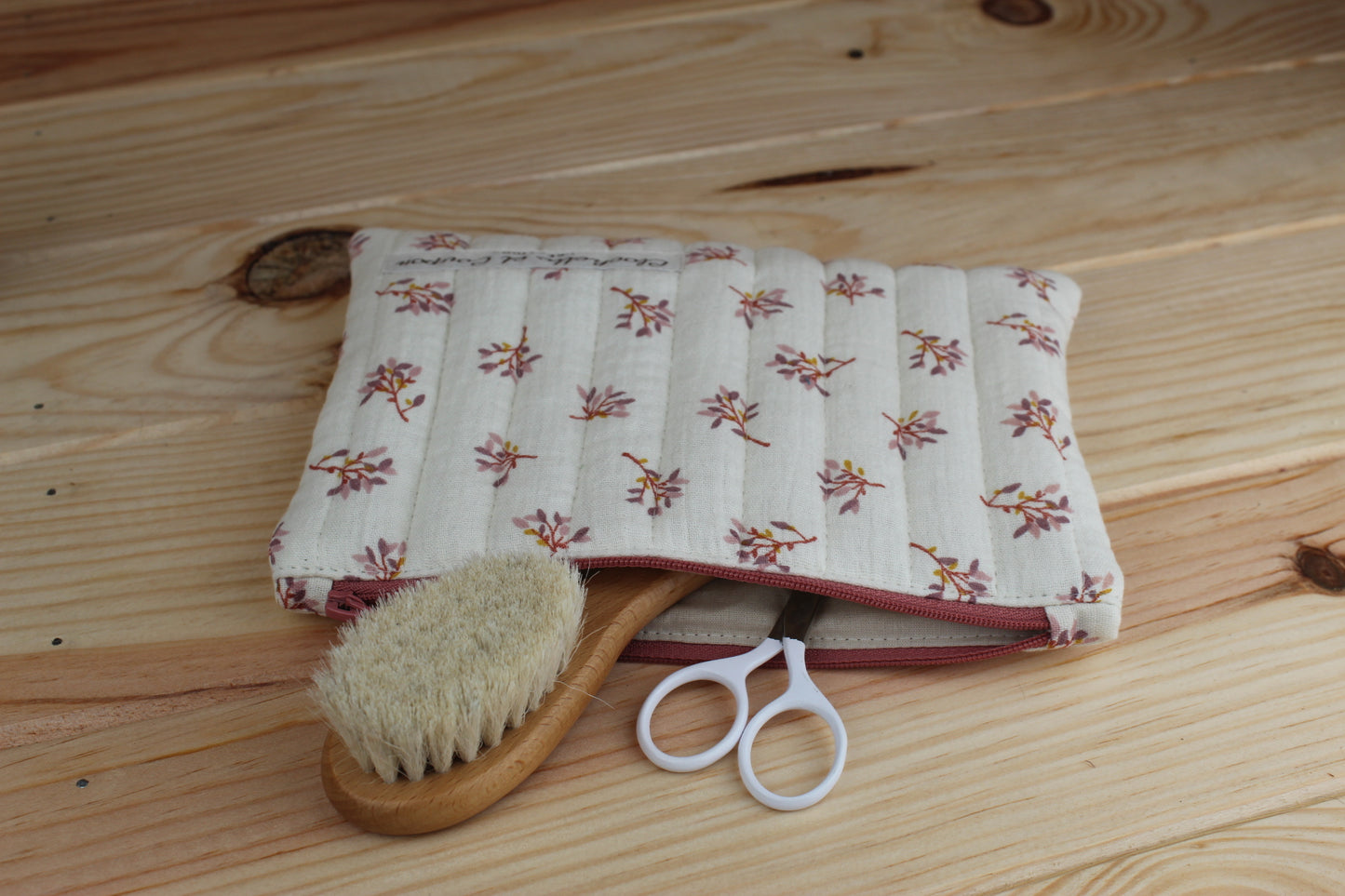 Pochette plate matelassée