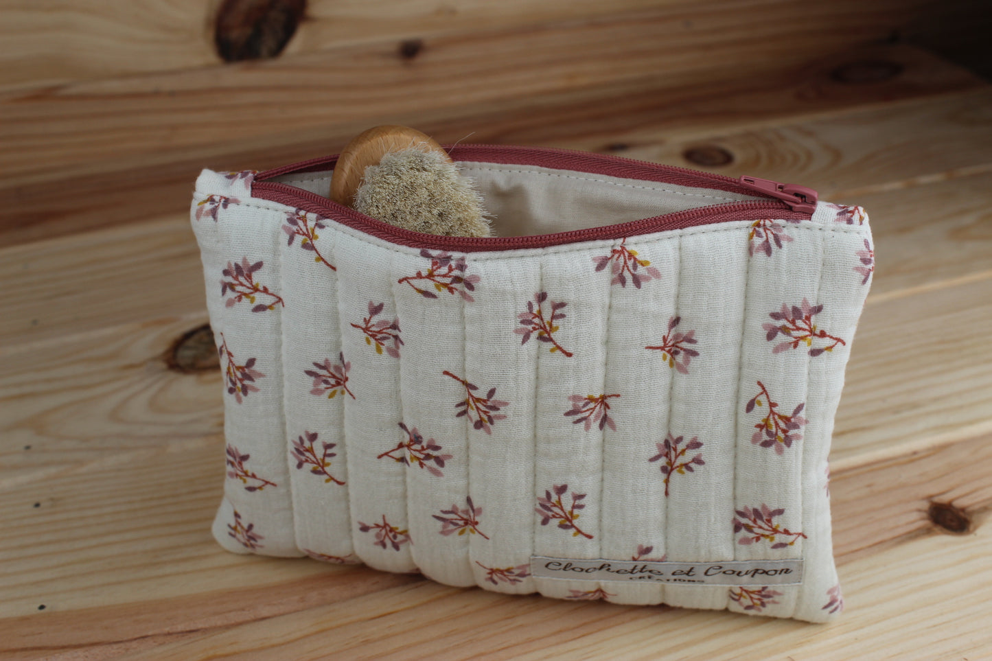 Pochette plate matelassée
