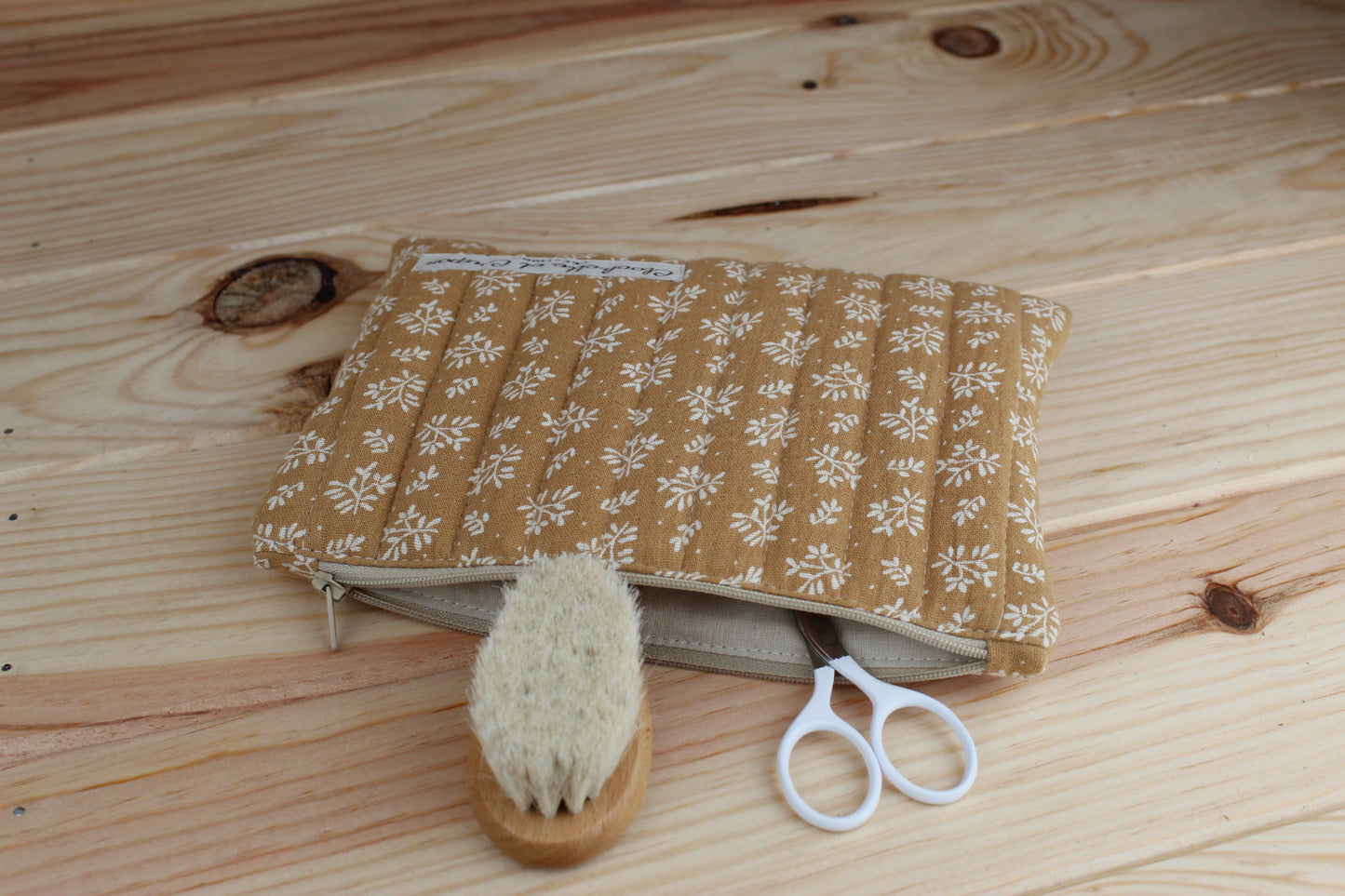 Pochette plate matelassée