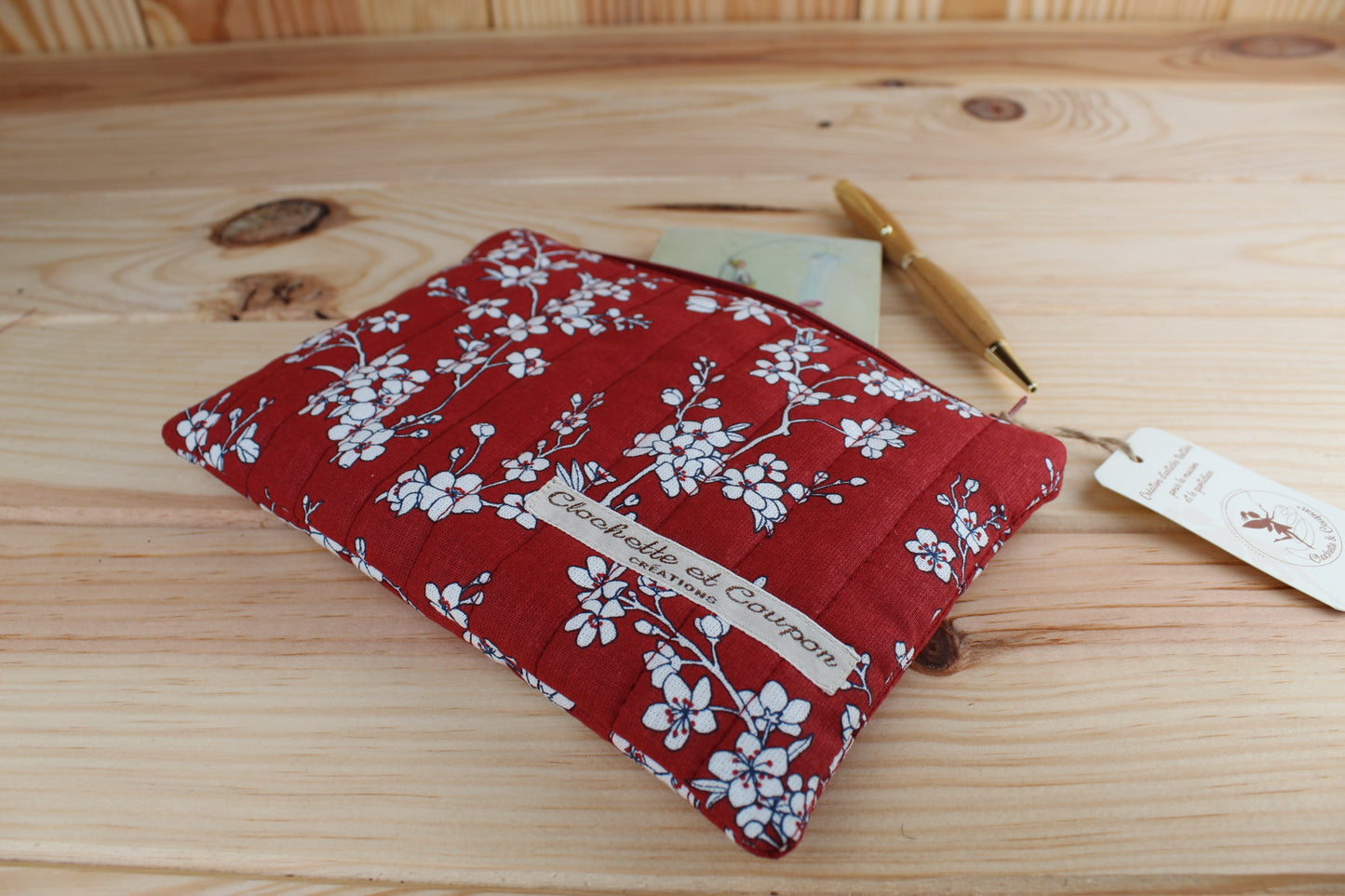 Pochette plate matelassée