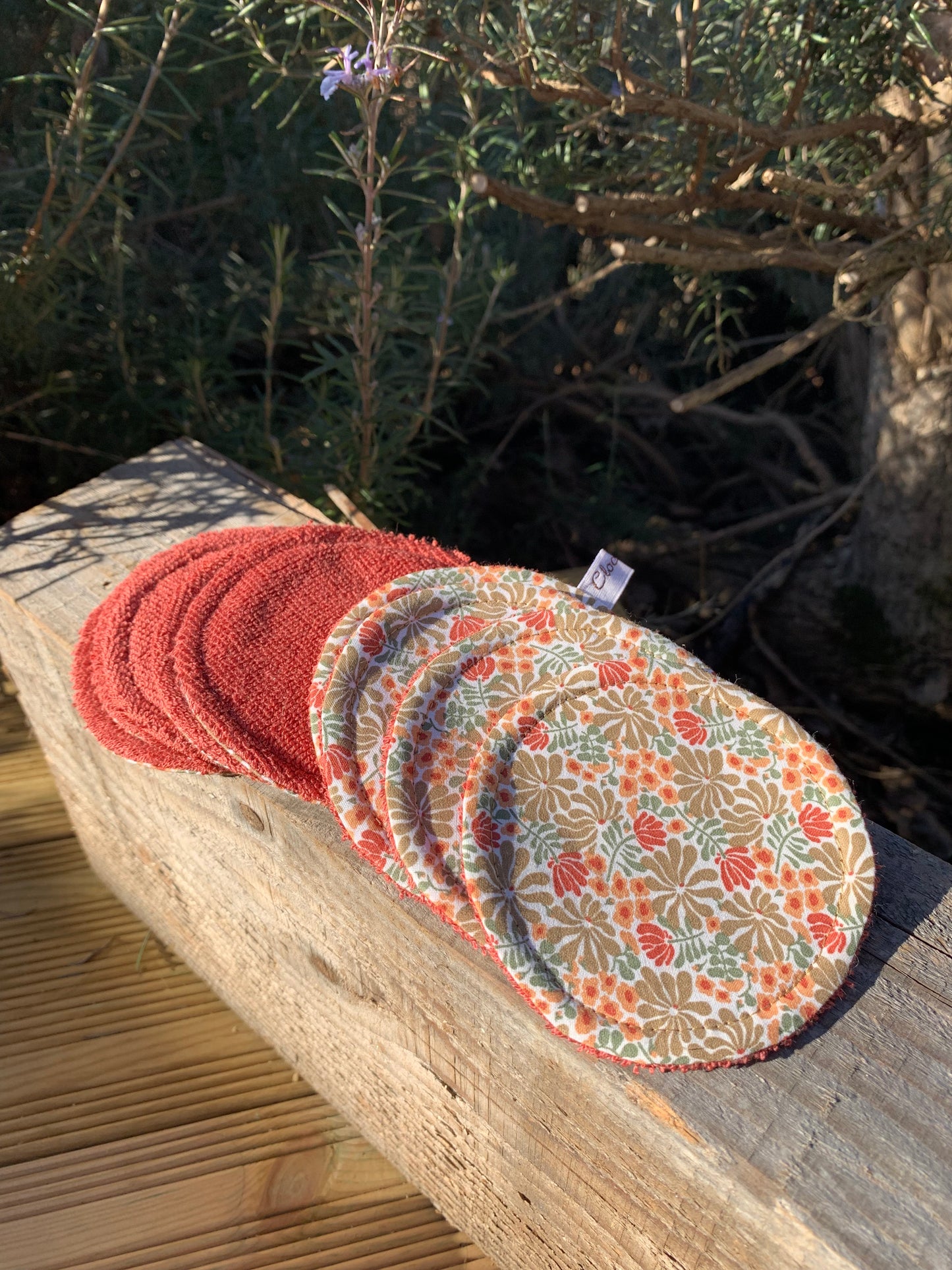 Lingettes démaquillantes lavables rondes par 10