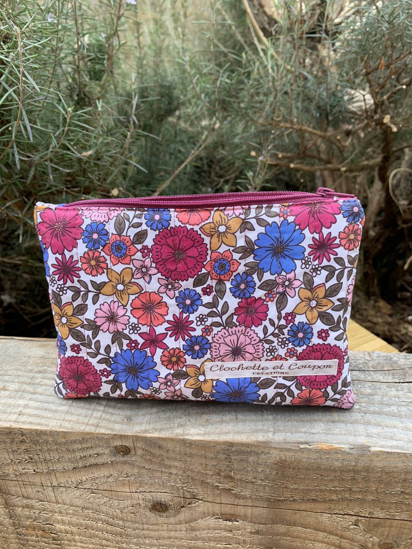 Pochette plate matelassée