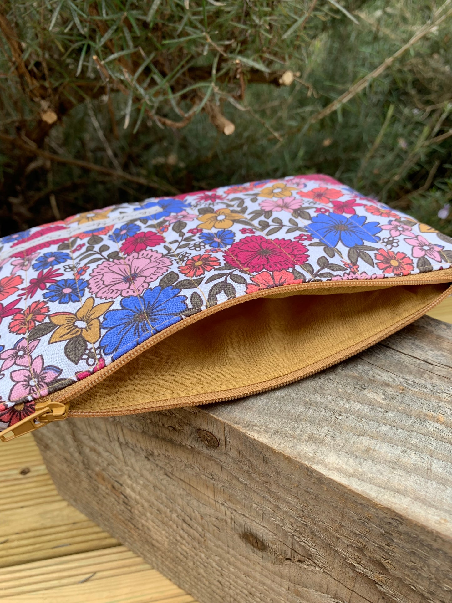 Pochette plate matelassée