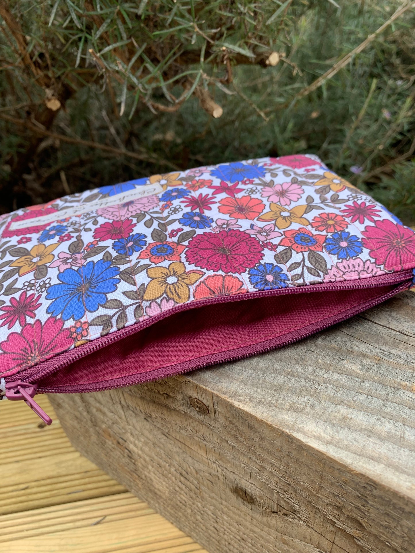 Pochette plate matelassée