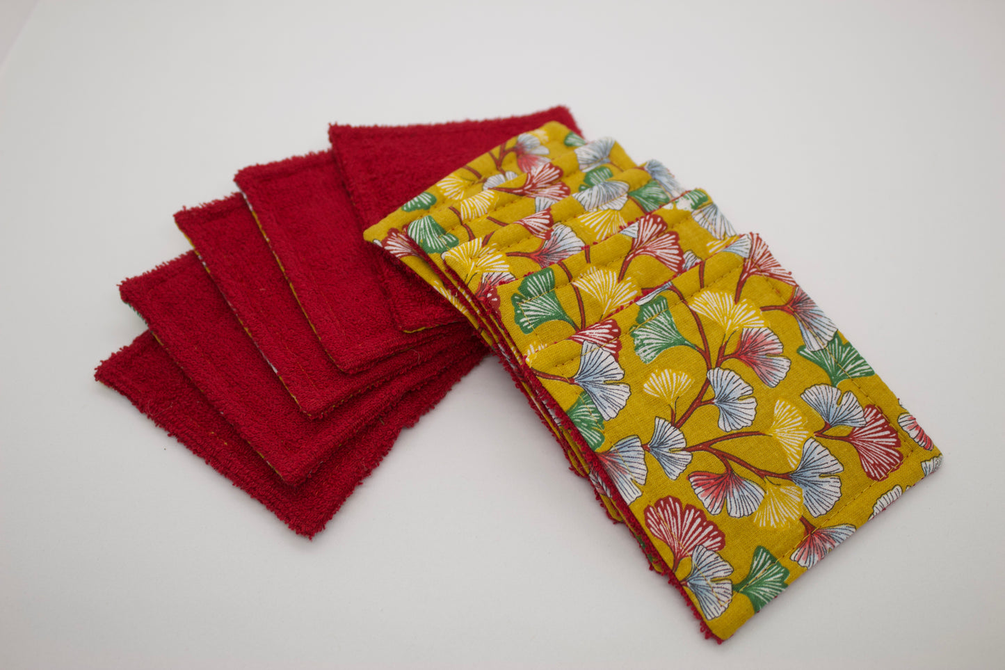 Lingettes démaquillantes lavables carrées par 10