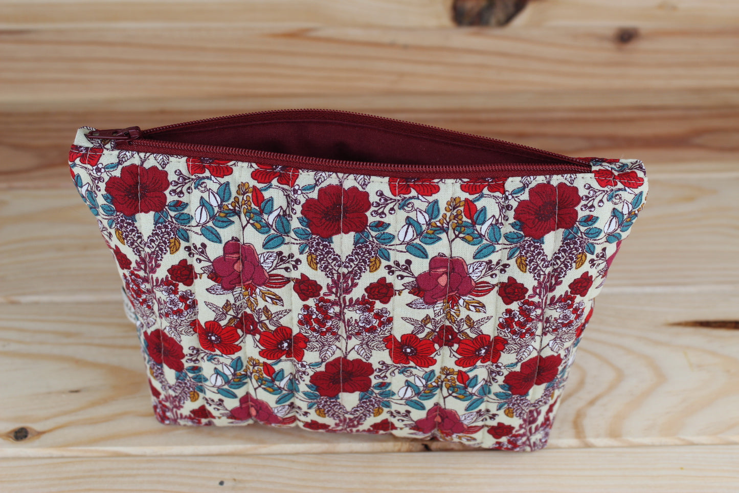 Medium quilted pencil case