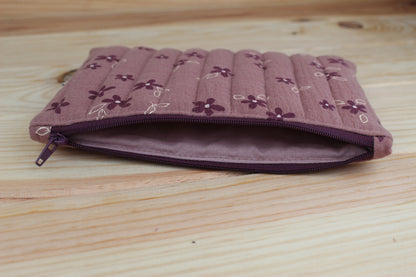 Pochette plate matelassée