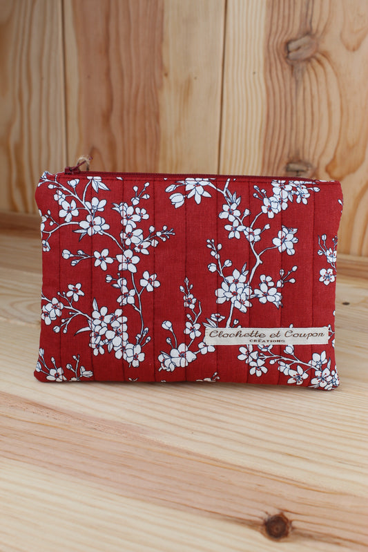 Pochette plate matelassée